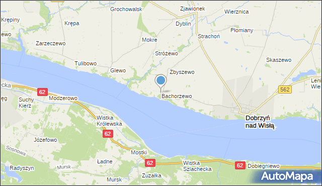 mapa Bachorzewo, Bachorzewo na mapie Targeo